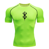 Men's Quick Dry Compression Shirt Short Sleeve Gym Workout T-Shirt