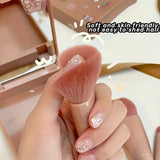 Portable Makeup Brush Set 5Pcs with Mirror - Travel Kit