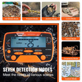 Metal Detector with 10-Inch Waterproof Coil and LCD Display, Adjustable Stem