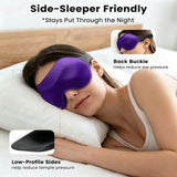 3D Adjustable Sleep Mask for Men and Women, Light Blocking Eye Mask