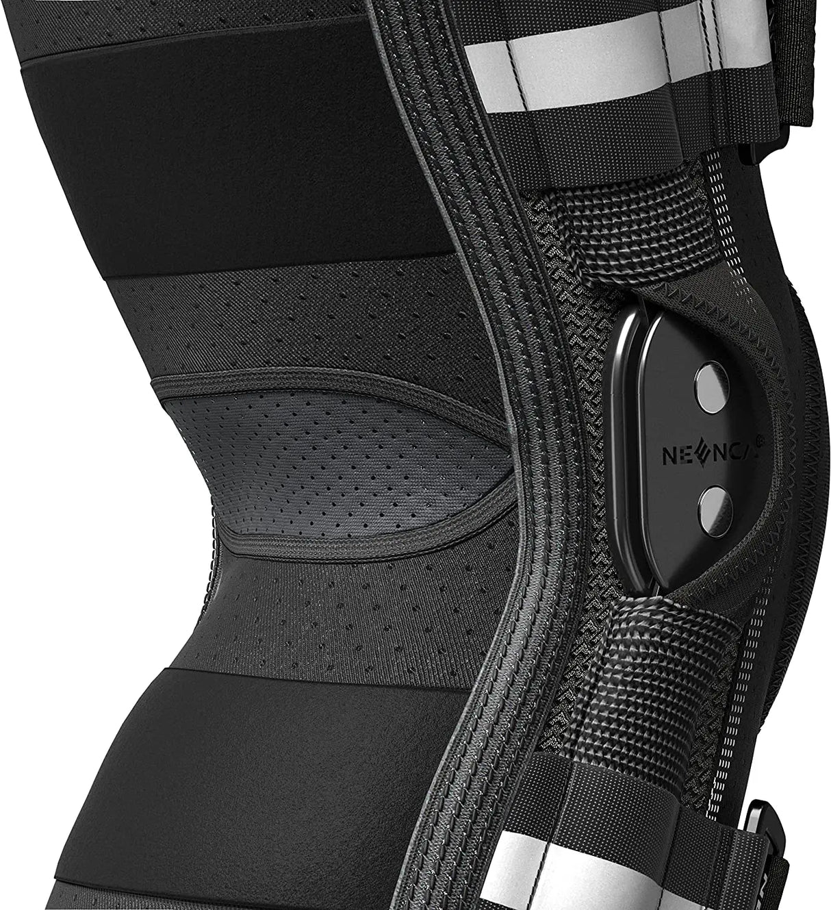 NEENCA Hinged Knee Brace with Side Stabilizers - Adjustable Support & Comfort