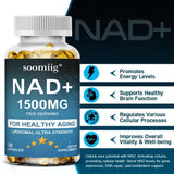 NAD 1500 Mg + Trans-Resveratrol - Energy Support & Cell Repair Supplement