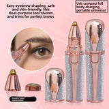 Electric Eyebrow Trimmer Rechargeable Painless Facial Hair Remover for Women