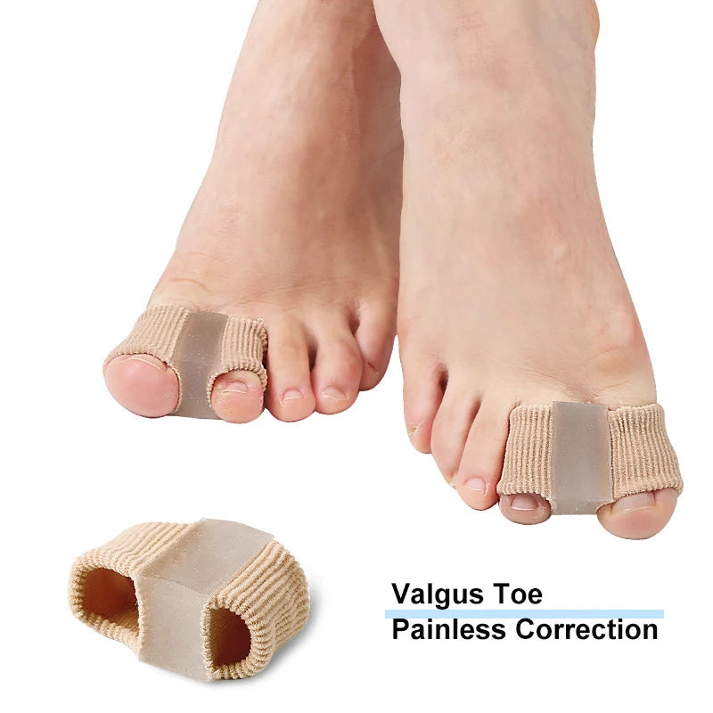 Silicone Toe Separator Bunion Corrector Gel Insoles for Shoes (1/2/4pcs)