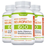 Neuropathy Support Supplement 600mg - Nervous System & Brain Function Aid