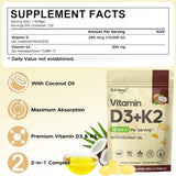 Vitamin D3 and K2 Soft Capsules for Daily Routines, 60 Count