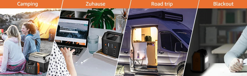 Portable Power Station 300W Solar Generator Power Bank for Camping RV CPAP