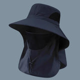 UV Protection Bucket Hat with Neck Flap for Men & Women - Outdoor Fishing & Hiking