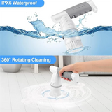 5 In 1 Electric Bath Brush Silicone Handheld Exfoliating Tool USB Waterproof