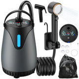 Portable Camping Shower with Rechargeable Battery and LED Display