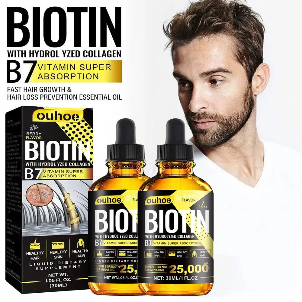 Collagen B7 Vitamin Hair Growth Essential Oil Scalp Treatment Set, 66ml