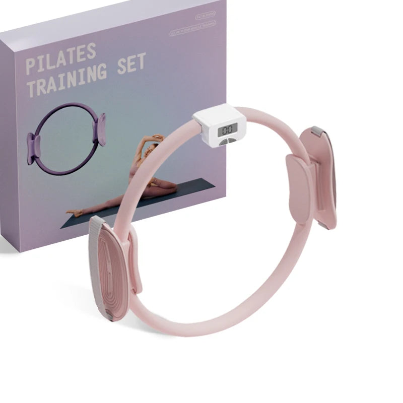Pilates Ring Fitness Circle - Lightweight Foam Padded Handles, Toning