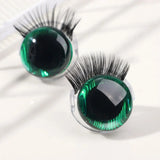 3D Glitter Doll Safety Eyes 20MM with Eyelash for Crochet Toys 1 Pair