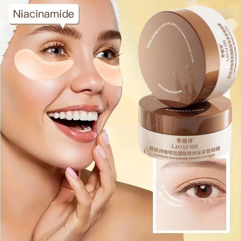 Caffeine Eye Masks - 60 Pack - Firming & Moisturizing - All Skin Types