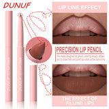 Matte Lip Liner Pencil Set 12 Colors Waterproof Highly Pigmented Makeup