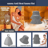 Sauna Cap for Men & Women | Felt Steam Room Hat | Home Sauna Accessory