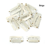 Hair Extension Clips 50 Pcs 23/28/32mm Rubber Metal Snap Accessories