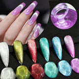 Cat's Eye Magnetic Nail Gel Set - 6 Colors, UV LED Soak Off, Odorless