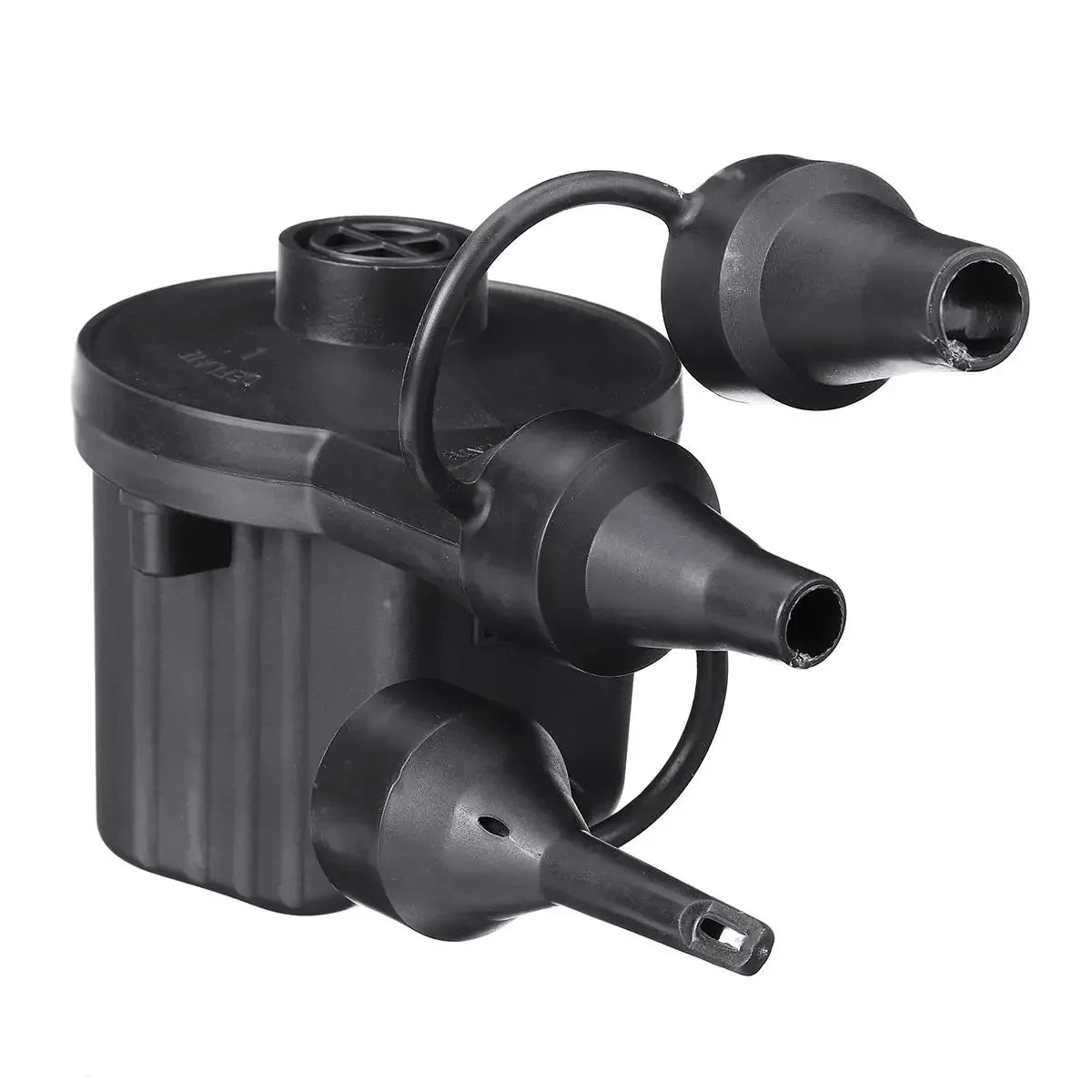 Portable Electric Air Pump 12V with 3 Nozzles for Inflatable Pools and More