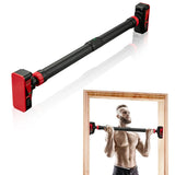 Adjustable Pull-Up Bar with Level Gauge 69-92cm, 200kg Max Load Capacity