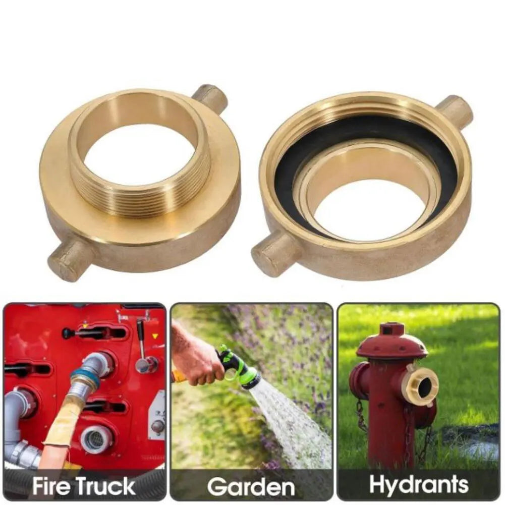 Brass Hose Adapter 2-1/2" NH x 2" NPT Fire Fighting Equipment