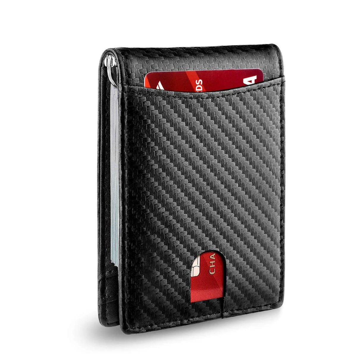 Slim Wallet for Men - RFID Blocking Leather Bifold Front Pocket Wallet