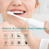Sonic Electric Toothbrush IPX7 Waterproof USB Rechargeable 6 Modes