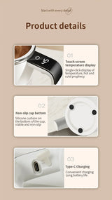 Automatic Stirring Cup Rechargeable Stainless Steel Electric Mixer 15oz