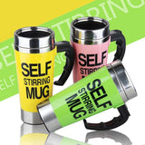 Automatic Stirring Electric Mixing Cup 450ML Stainless Steel Insulated Mug