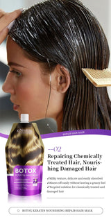Keratin Hair Mask 5 Seconds Repair for Damaged Frizzy Hair Care