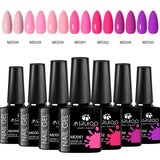 7pc Nail Gel Polish Set UV Soak Off Long Lasting Manicure Art Kit