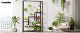 Tribesigns 5-Tier Tall Indoor Plant Stand with 10 Hanging Hooks, 70.9 Inches