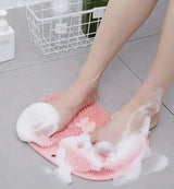Silicone Foot Scrubber Brush Pad with Suction Cups for Bath Massage