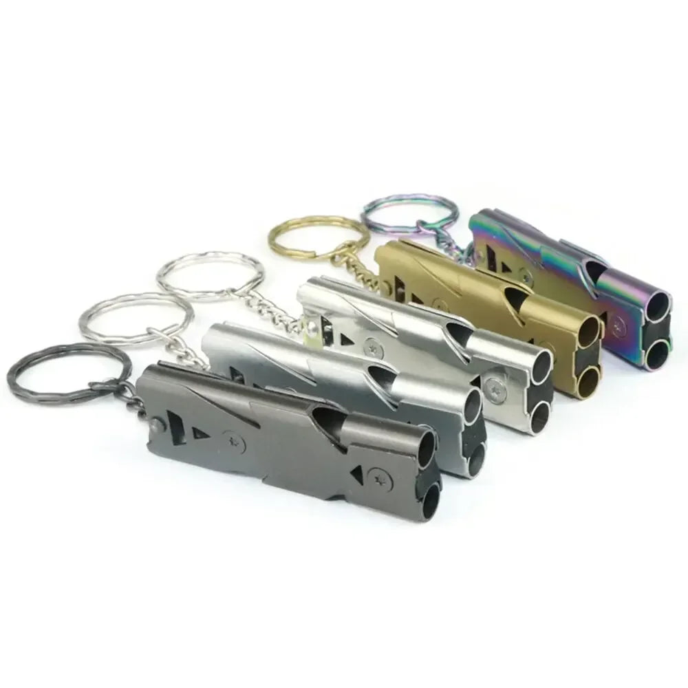 Survival Whistle High Decibel Emergency Keychain Pendant Outdoor Tool