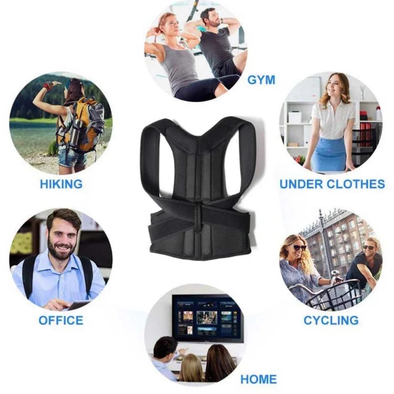 Posture Support Sitting Trainer | Adjustable Unisex Back Support Aid
