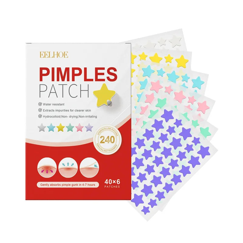 240pcs Star Acne Patches Invisible Pimple Cover Oil Control Spot Treatment