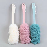 Long Handle Bath Brush Back Scrubber Soft Mesh Shower Puff 1pc