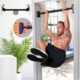 Adjustable Pull-Up Bar with Level Gauge 69-92cm, 200kg Max Load Capacity