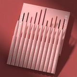 Matte Lip Liner Pencil Set 12 Colors Waterproof Highly Pigmented Makeup