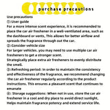 Car Air Freshener, Long Lasting Fragrance, Aromatherapy for Home & Car