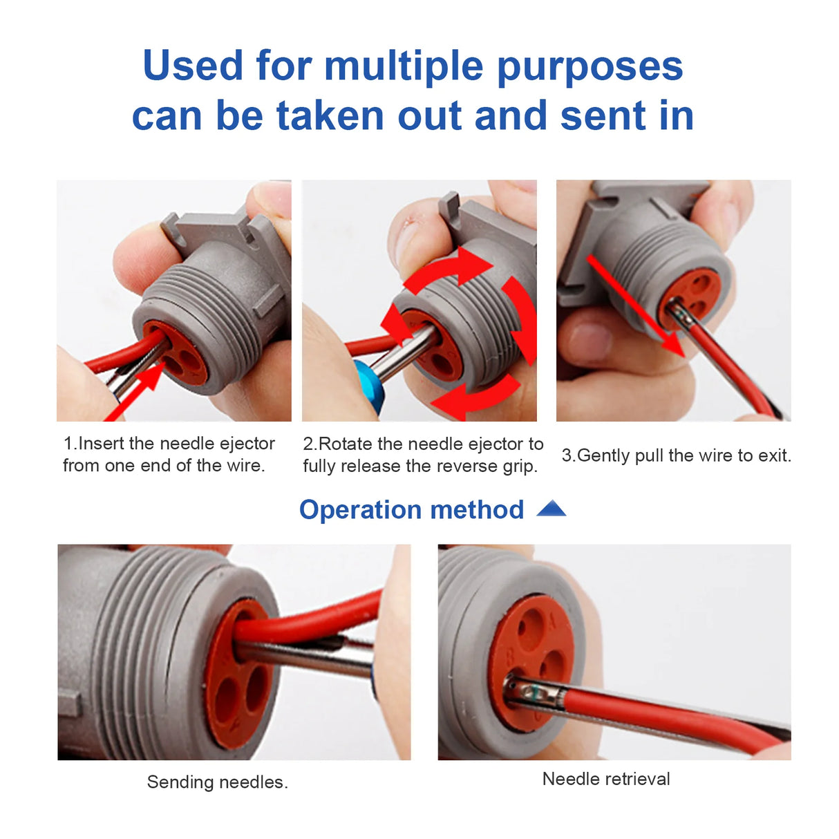 Automotive Wiring Harness Removal Tool Kit - 9pcs Connector Extractor Set