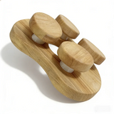 Wooden Sauna Headrest with Rotatable Disc - Sauna Accessory