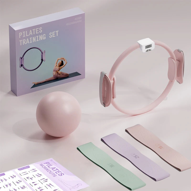 Pilates Ring Fitness Circle - Lightweight Foam Padded Handles, Toning
