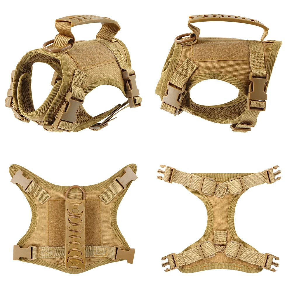 Tactical Cat Harness Adjustable Escape Proof Soft Mesh Vest for Walking