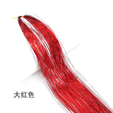 Rainbow Hair Tinsel Kit - Colorful Glitter Extensions for Braiding - 66 Strands
