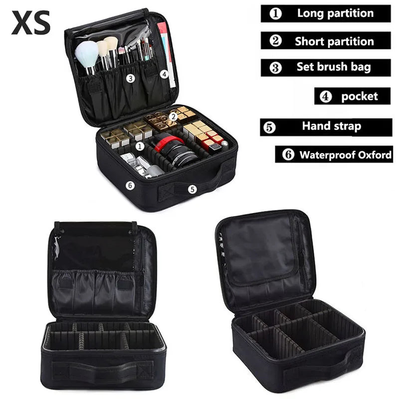 Professional Makeup Case Large Capacity Cosmetic Organizer for Travel