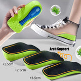 Memory Foam Height Increase Insoles for Men Women Arch Support Shoe Pads