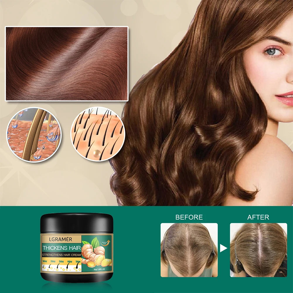 Ginger Hair Cream Deep Cleansing Hair Growth Treatment 100ml