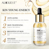 24K Gold Face Serum Niacinamide Hyaluronic Acid Anti-Wrinkle Skin Care