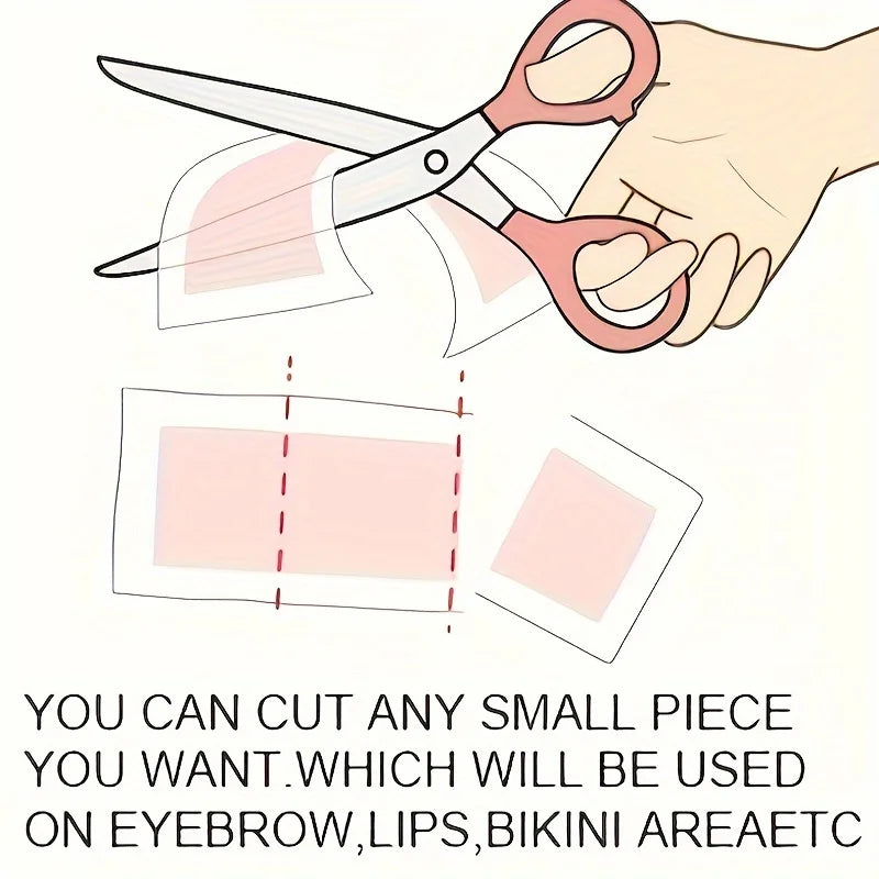 Professional Wax Tapes for Hair Removal, 6 Sticks, Body & Face Use